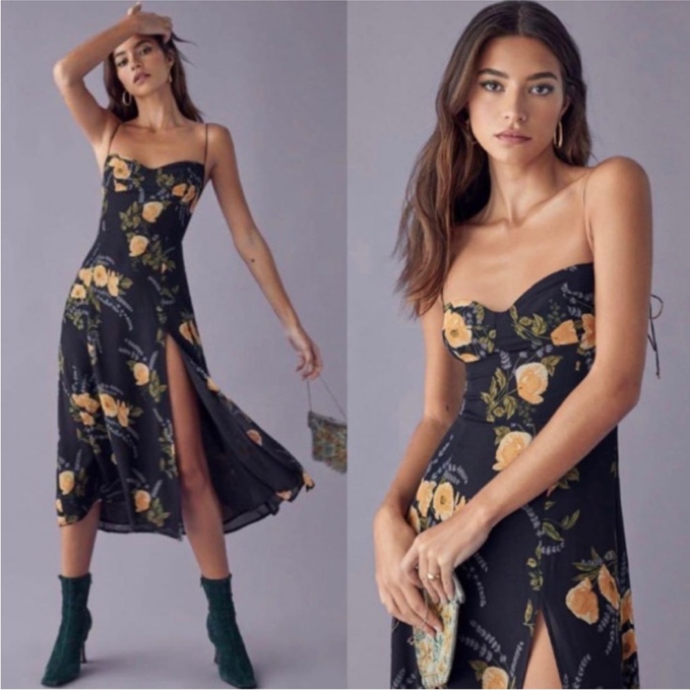 Reformation Juliette dress in petite jardin size 10